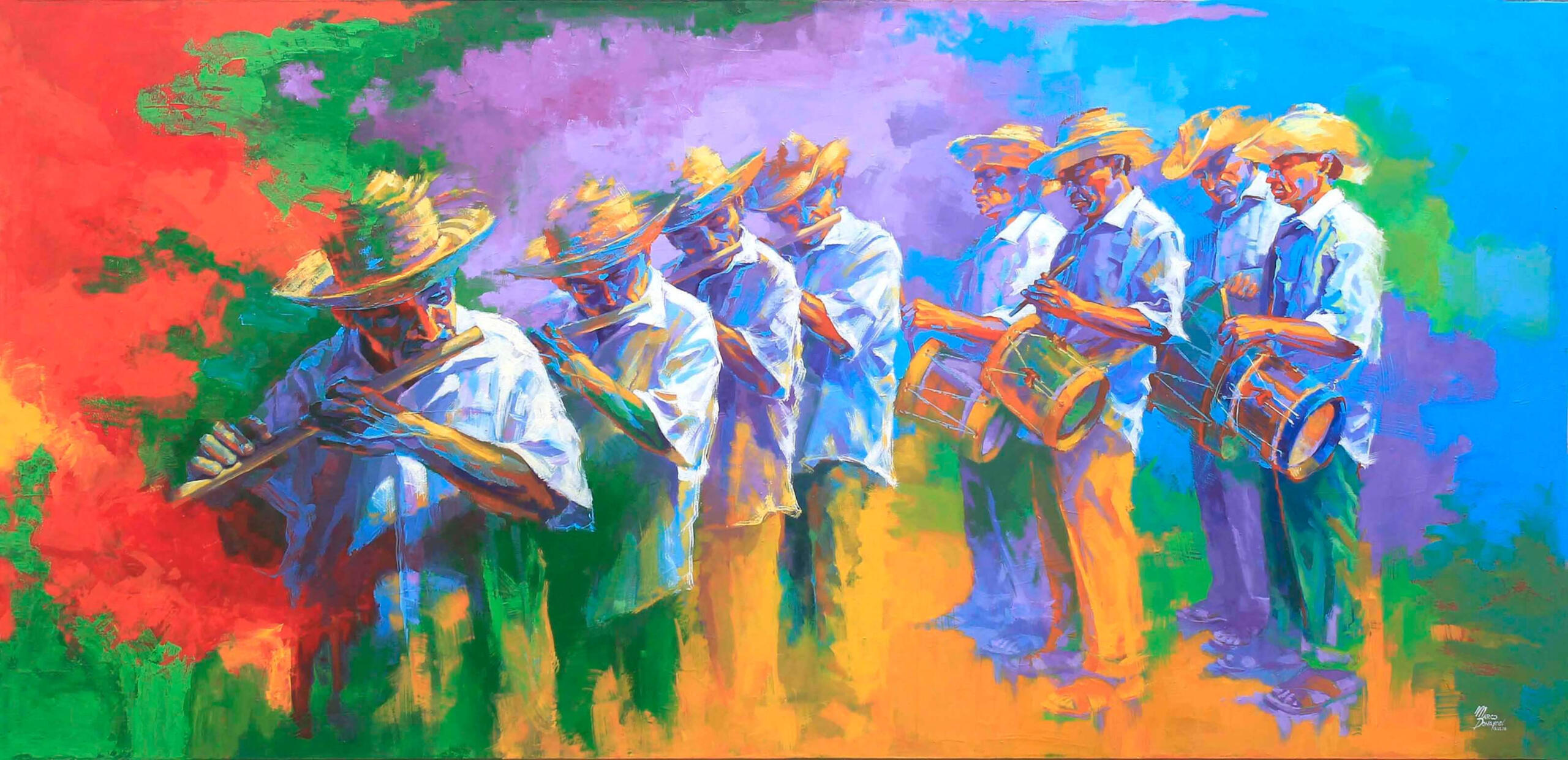 To the beat of color